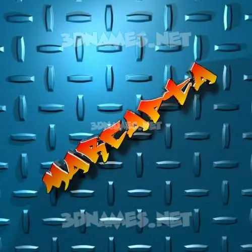 marcapta in Grid Style style - 3D name wallpaper