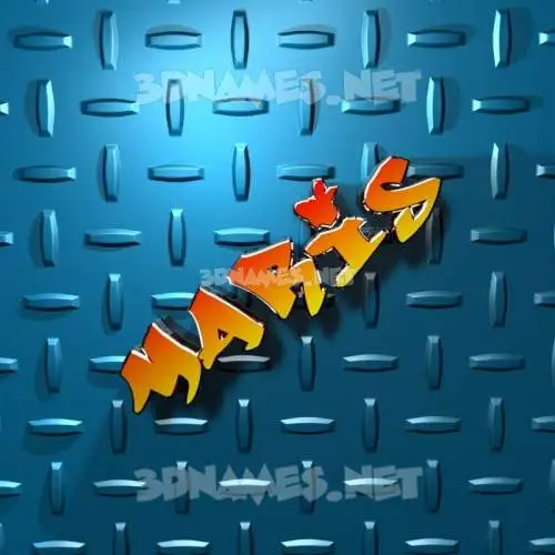 maris in Grid Style style - 3D name wallpaper