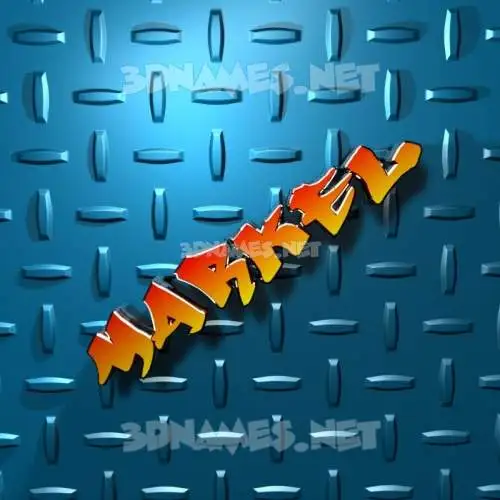 markel in Grid Style style - 3D name wallpaper