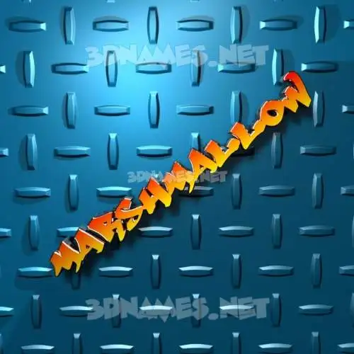 marshmallow in Grid Style style - 3D name wallpaper marshmallow in Grid Style style - 3D name wallpaper