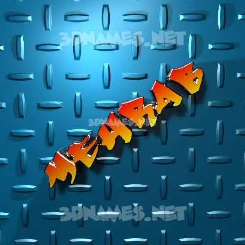 mehrab in Grid Style style - 3D name wallpaper