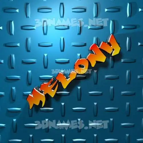 melony in Grid Style style - 3D name wallpaper melony in Grid Style style - 3D name wallpaper