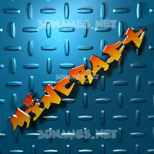 mincraft in Grid Style style - 3D name wallpaper