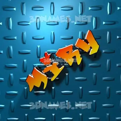 miry in Grid Style style - 3D name wallpaper