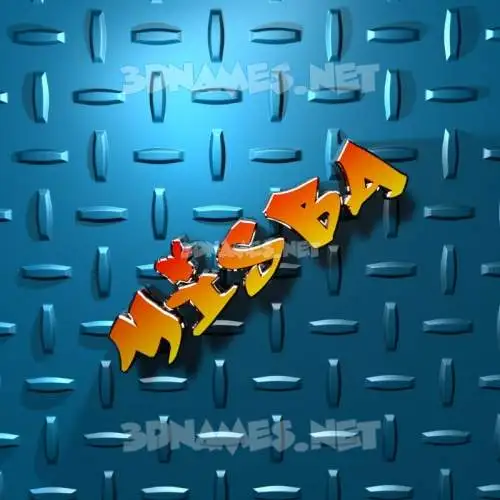 misba in Grid Style style - 3D name wallpaper misba in Grid Style style - 3D name wallpaper
