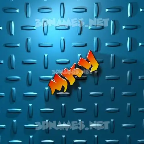 mky in Grid Style style - 3D name wallpaper