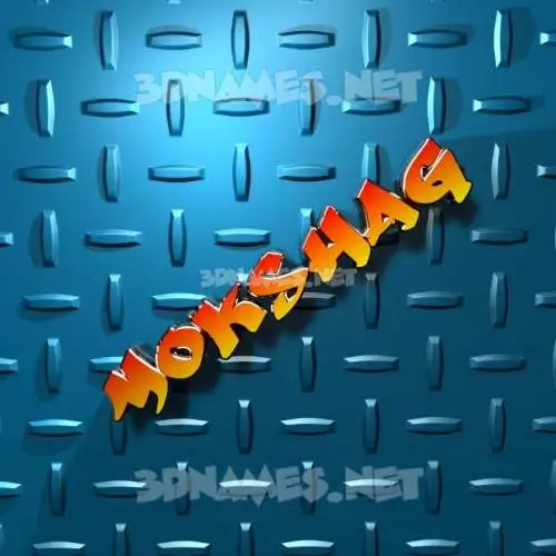 mokshag in Grid Style style - 3D name wallpaper