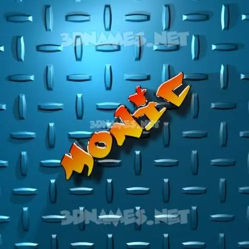monic in Grid Style style - 3D name wallpaper monic in Grid Style style - 3D name wallpaper