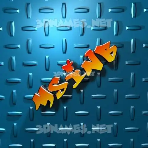 msinb in Grid Style style - 3D name wallpaper