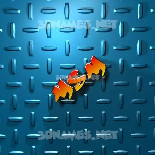 msm in Grid Style style - 3D name wallpaper