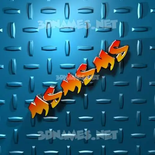 msmsms in Grid Style style - 3D name wallpaper