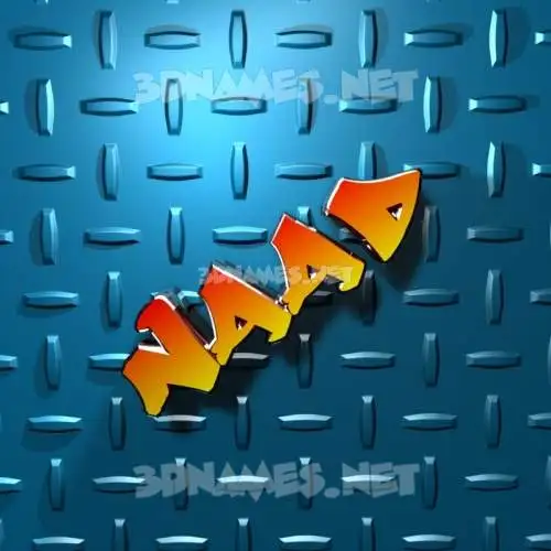 naad in Grid Style style - 3D name wallpaper naad in Grid Style style - 3D name wallpaper