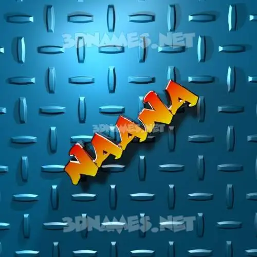 naana in Grid Style style - 3D name wallpaper