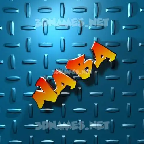 naba in Grid Style style - 3D name wallpaper naba in Grid Style style - 3D name wallpaper
