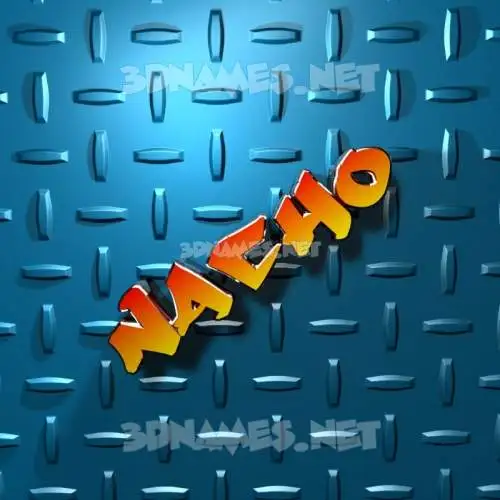 nacho in Grid Style style - 3D name wallpaper