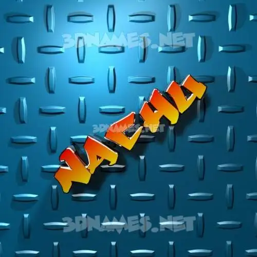nachu in Grid Style style - 3D name wallpaper nachu in Grid Style style - 3D name wallpaper