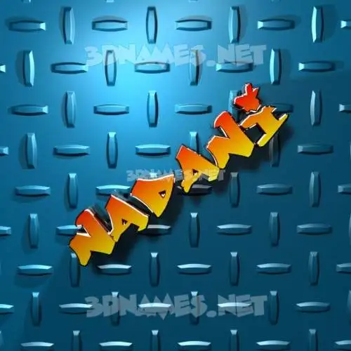 nadani in Grid Style style - 3D name wallpaper nadani in Grid Style style - 3D name wallpaper