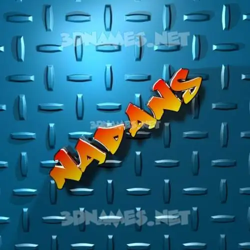 nadans in Grid Style style - 3D name wallpaper