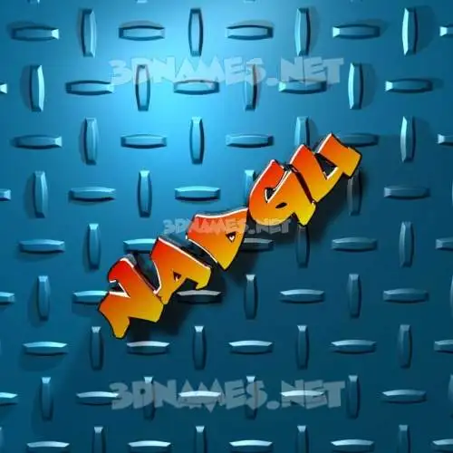 nadgu in Grid Style style - 3D name wallpaper