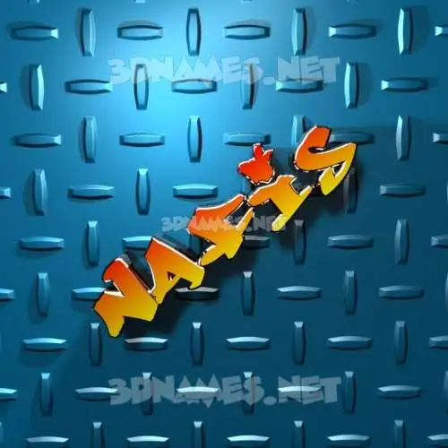 nafis in Grid Style style - 3D name wallpaper