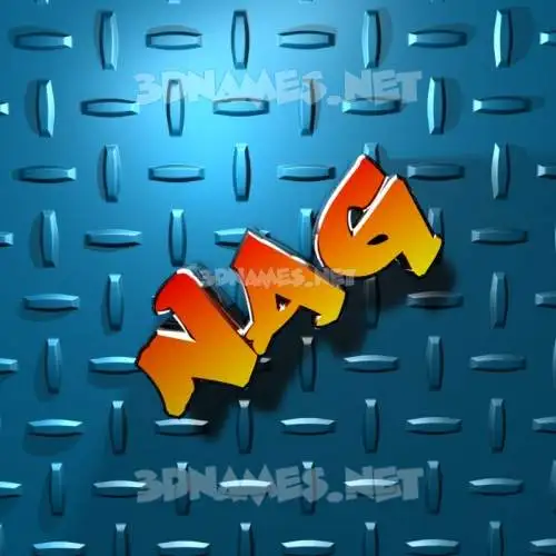 nag in Grid Style style - 3D name wallpaper nag in Grid Style style - 3D name wallpaper