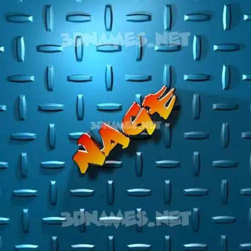 nage in Grid Style style - 3D name wallpaper