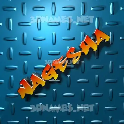 nagesha in Grid Style style - 3D name wallpaper