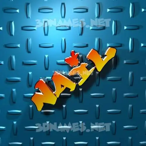 nail in Grid Style style - 3D name wallpaper nail in Grid Style style - 3D name wallpaper