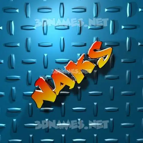 naks in Grid Style style - 3D name wallpaper naks in Grid Style style - 3D name wallpaper