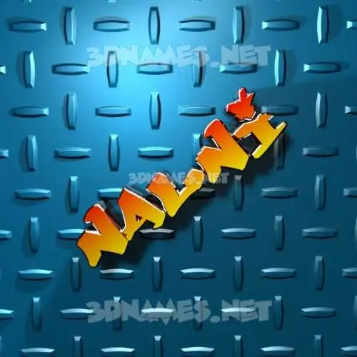 nalni in Grid Style style - 3D name wallpaper nalni in Grid Style style - 3D name wallpaper