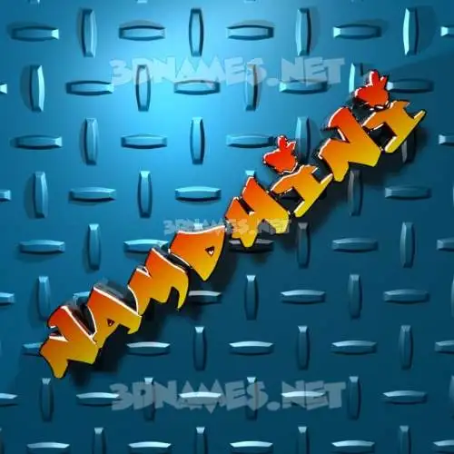 namdhini in Grid Style style - 3D name wallpaper