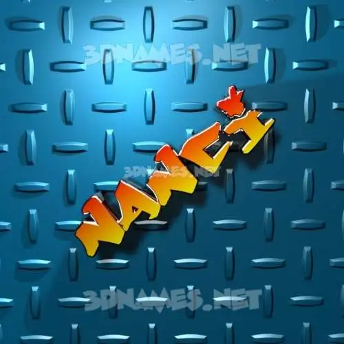 nanci in Grid Style style - 3D name wallpaper