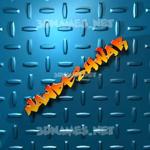 nandeshwar in Grid Style style - 3D name wallpaper