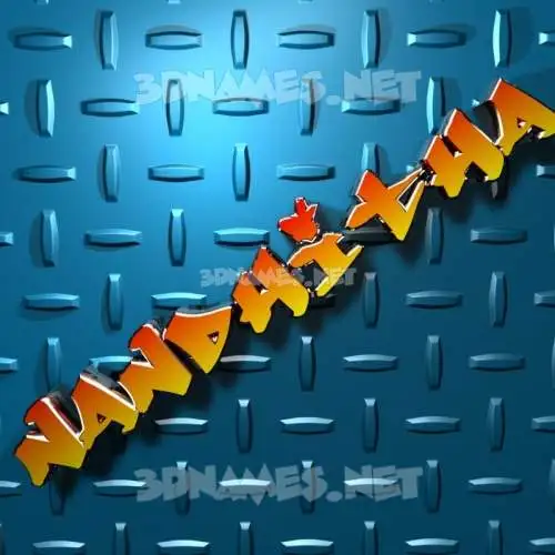 nandhitha in Grid Style style - 3D name wallpaper