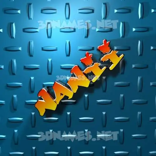 nanii in Grid Style style - 3D name wallpaper