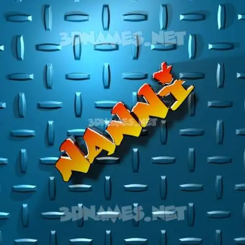 nanni in Grid Style style - 3D name wallpaper