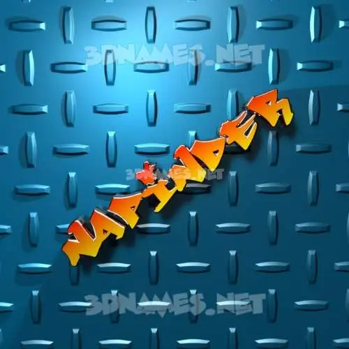 napinder in Grid Style style - 3D name wallpaper