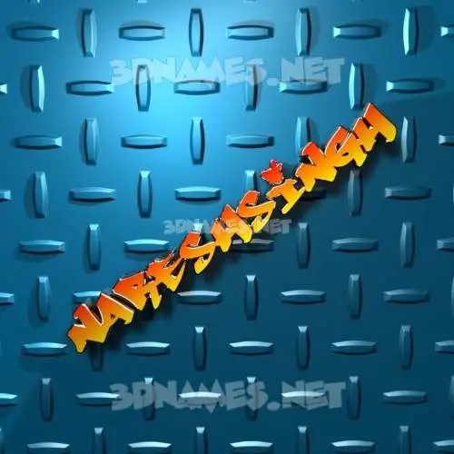 nareshsingh in Grid Style style - 3D name wallpaper