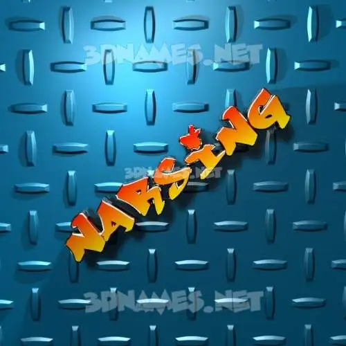 narsing in Grid Style style - 3D name wallpaper