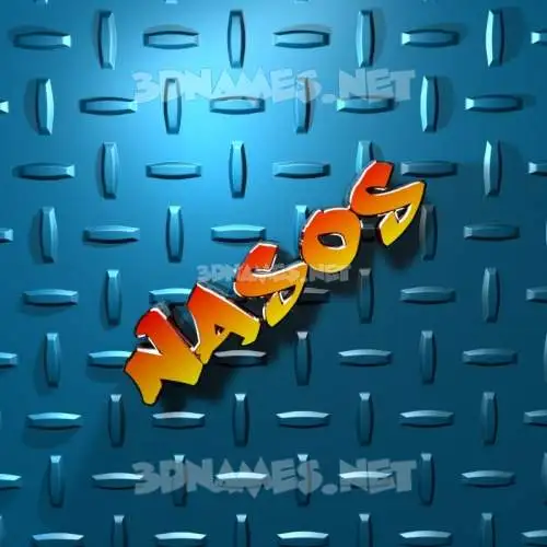 nasos in Grid Style style - 3D name wallpaper nasos in Grid Style style - 3D name wallpaper
