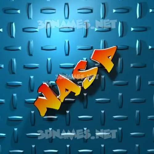 nasp in Grid Style style - 3D name wallpaper