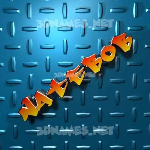 natebob in Grid Style style - 3D name wallpaper