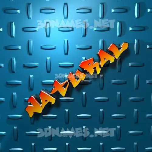 natural in Grid Style style - 3D name wallpaper natural in Grid Style style - 3D name wallpaper