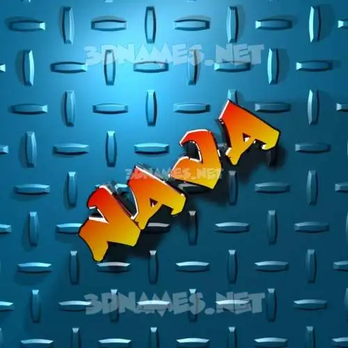 nava in Grid Style style - 3D name wallpaper