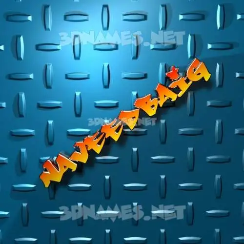 naveedbaig in Grid Style style - 3D name wallpaper