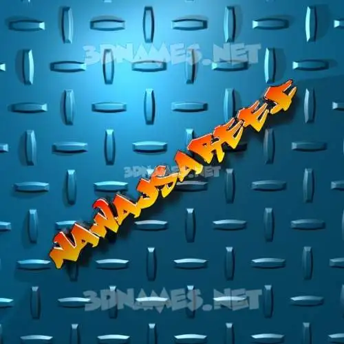 nawajsareef in Grid Style style - 3D name wallpaper