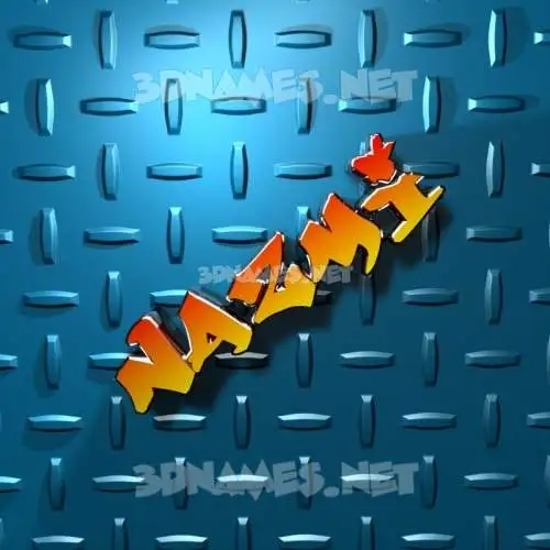 nazmi in Grid Style style - 3D name wallpaper