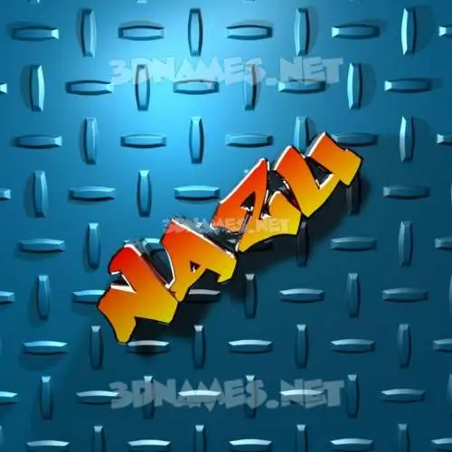 nazu in Grid Style style - 3D name wallpaper nazu in Grid Style style - 3D name wallpaper