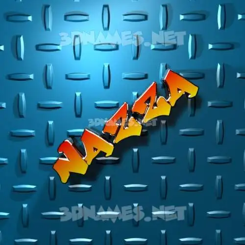 nazza in Grid Style style - 3D name wallpaper nazza in Grid Style style - 3D name wallpaper