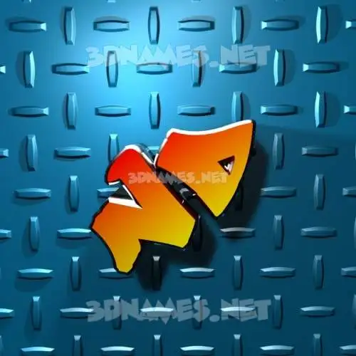 nd in Grid Style style - 3D name wallpaper nd in Grid Style style - 3D name wallpaper